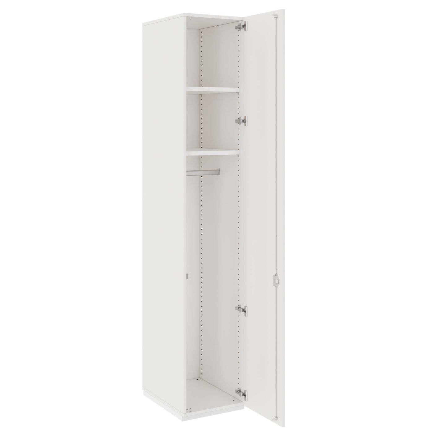 PRO Gabinetto di Cloakroom | 6 OH, 400 - 600 x 2250 mm, morbido, bianco