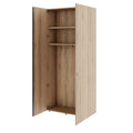 PRO Armoire vestiaire | 6 OH, 800 - 1000 x 2250 mm, fermeture en douceur, chêne naturel - 4 Thumbnail Image
