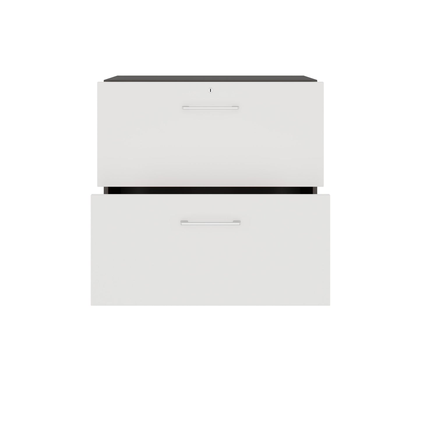 PRO Topping register cabinet | 2 Oh, 800 x 770 mm, glued corpus, graphite / white