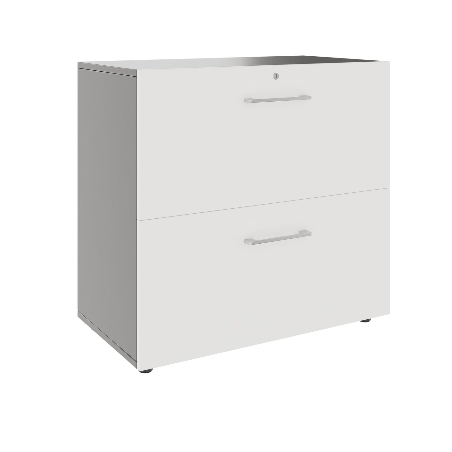 PRO Topping register cabinet | 2 Oh, 800 x 770 mm, glued corpus, graphite / white