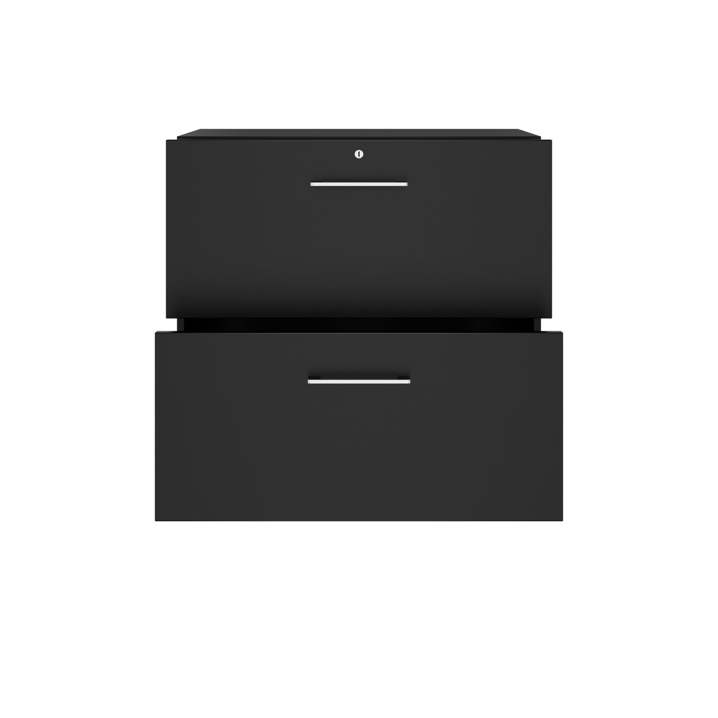 PRO Armoire de registre de garniture | 2 oh, 800 x 770 mm, corpus collé, noir