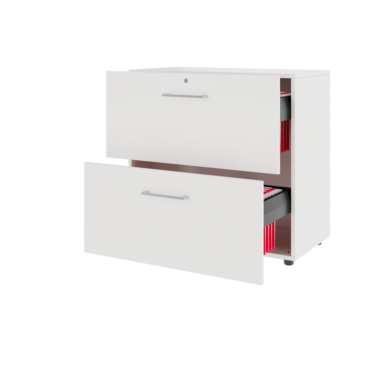PRO Armoire de registre de garniture | 2 oh, 800 x 770 mm, corpus collé, blanc
