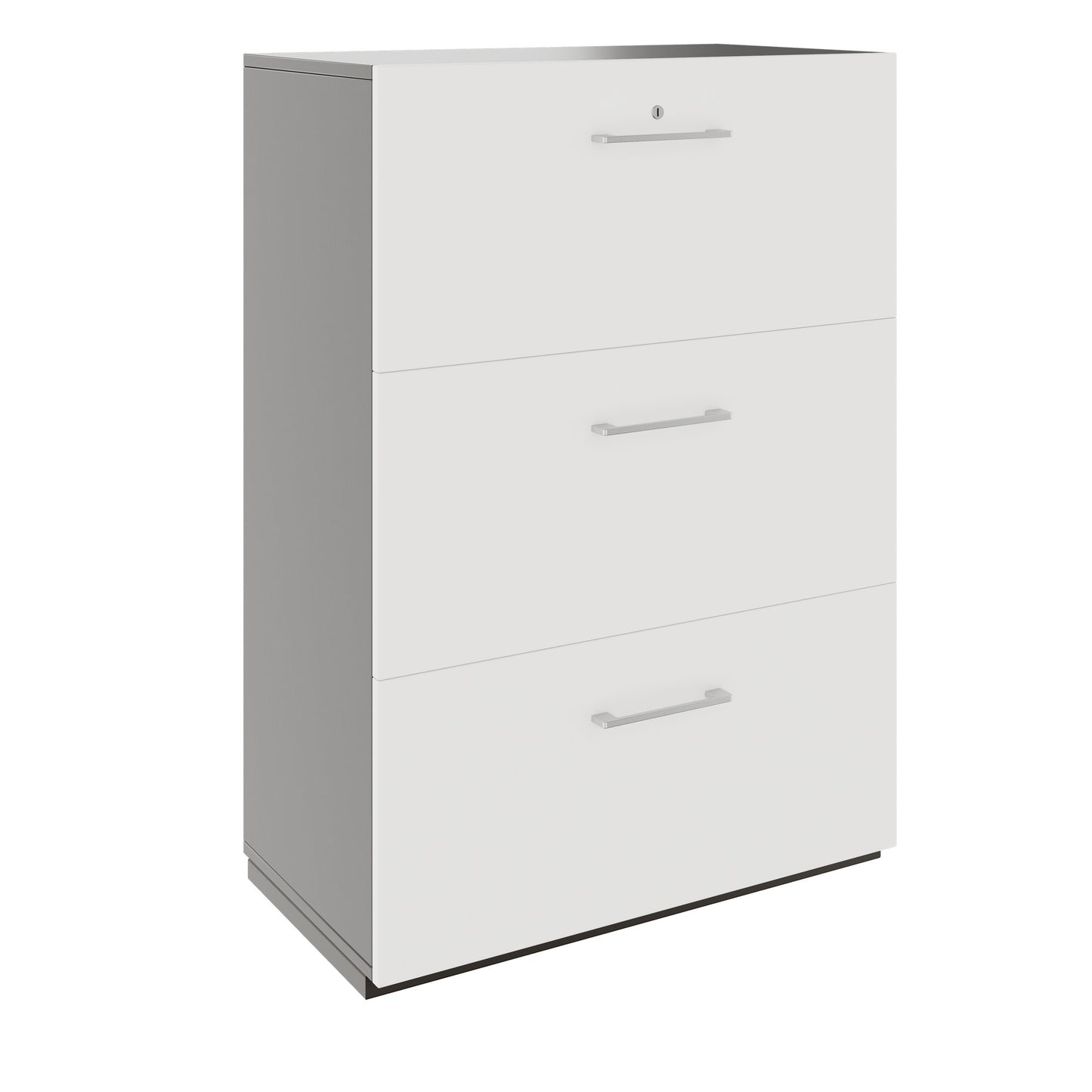 PRO Hängeregisterschrank | 3 OH, 800 x 1140 mm, verleimter Korpus, Graphit / Weiß