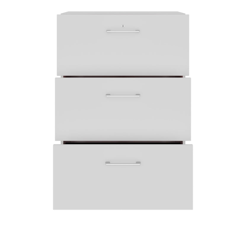 PRO Hängeregisterschrank | 3 OH, 800 x 1140 mm, verleimter Korpus, Grau