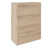 PRO Topping register cabinet | 3 Oh, 800 x 1140 mm, glued corpus, natural oak
