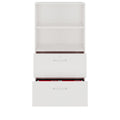 PRO Filing cabinet for hanging files | 4 OH, 800 x 1510 mm, glued корпус, with shelf, white - 3 Thumbnail Image