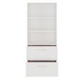 PRO Hanging file cabinet | 5 U, 800 x 1880 mm, glued body, with shelf, white - 3 Thumbnail Image