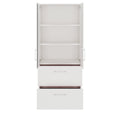 PRO Armoire de registre de garniture | 5 oh, 800 x 1880 mm, corpus collé, avec porte, blanc - 3 Thumbnail Image