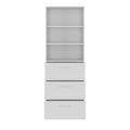 PRO Hanging filing cabinet | 6 OH, 800 x 2250 mm, glued carcass, with shelf, grey - 3 Thumbnail Image