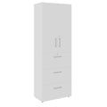 PRO Filing cabinet for hanging files | 6 OH, 800 x 2250 mm, glued carcass, with door, Grey - 1 Thumbnail Image