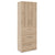 PRO Topping register cabinet | 6 Oh, 800 x 2250 mm, glued corpus, with door, natural oak