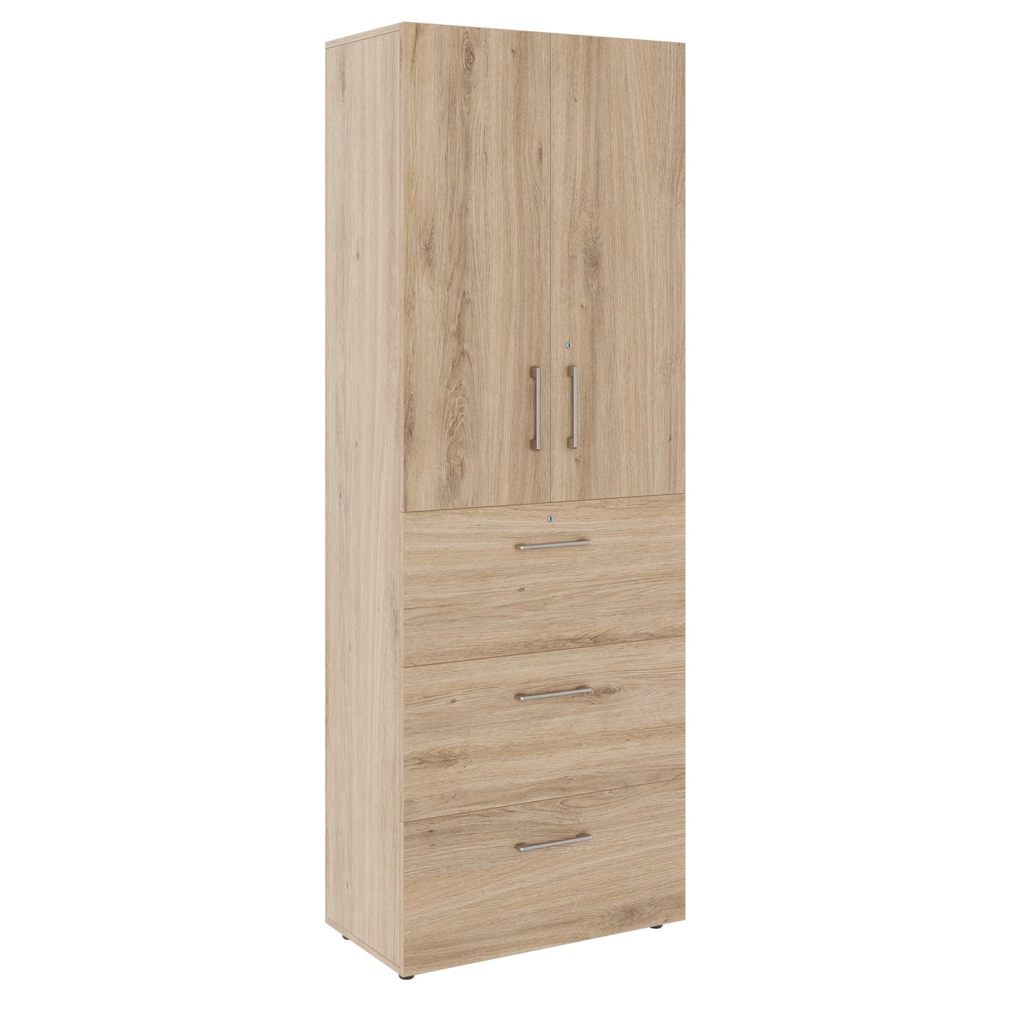 PRO Topping Register Gabinet | 6 OH, 800 x 2250 mm, corpus incollato, con porta, quercia naturale