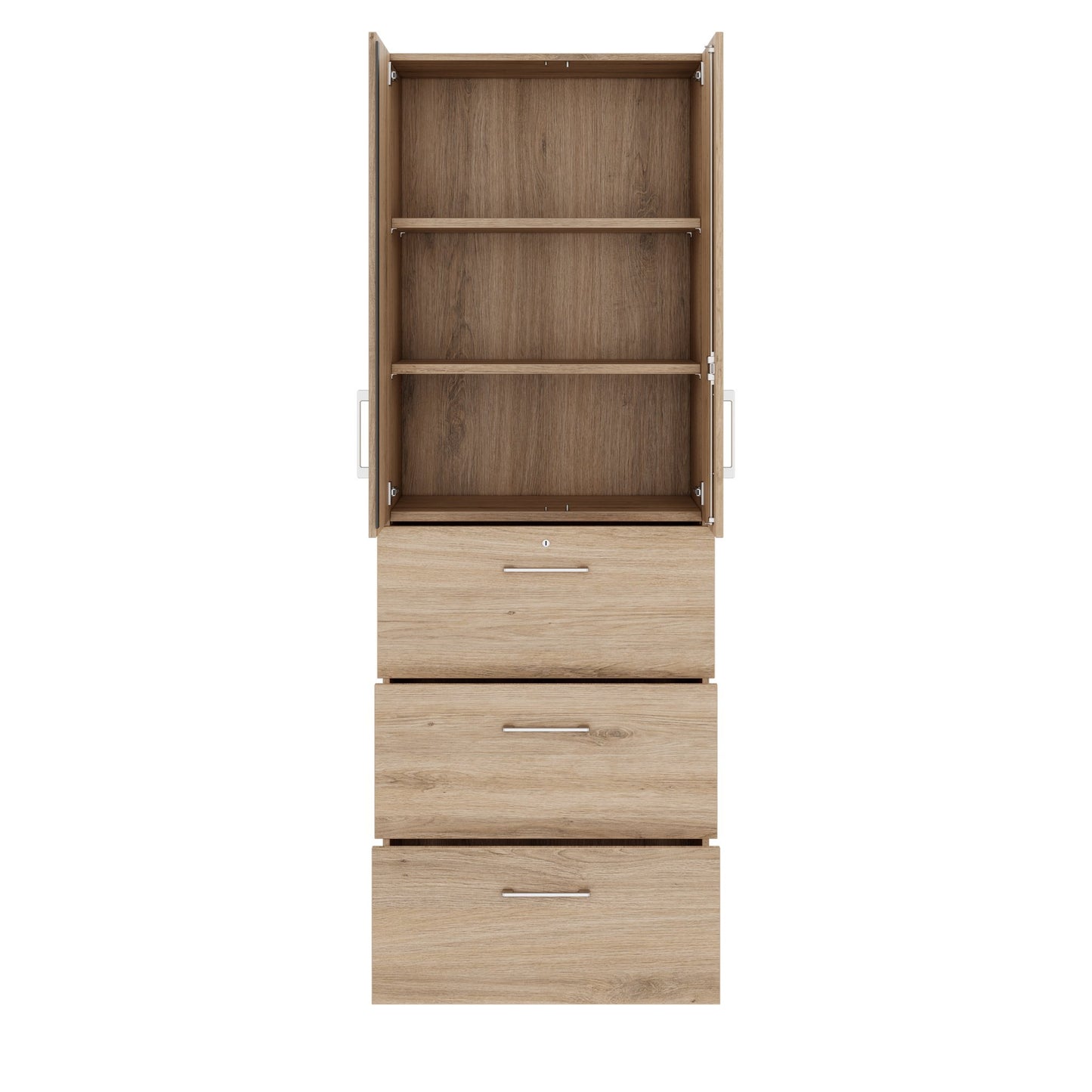 PRO Topping Register Gabinet | 6 OH, 800 x 2250 mm, corpus incollato, con porta, quercia naturale