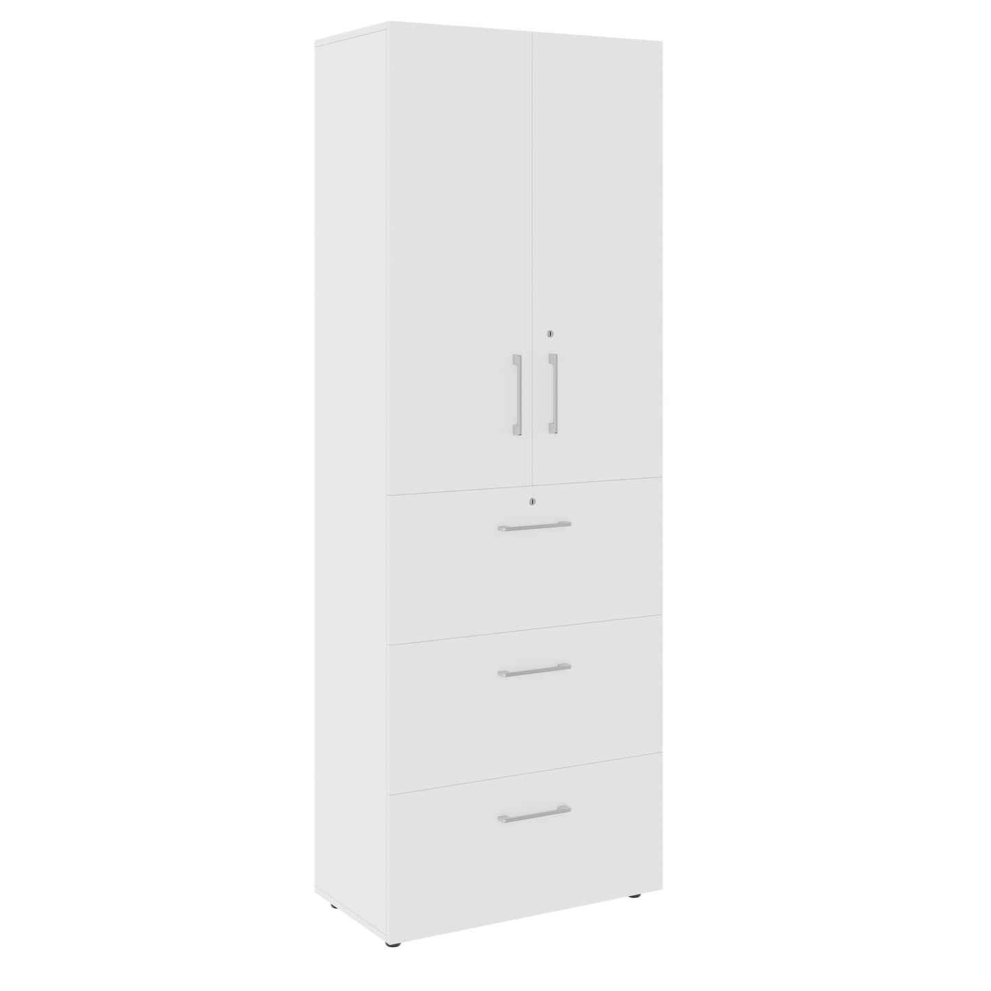 PRO Topping Register Gabinet | 6 OH, 800 x 2250 mm, corpus incollato, con porta, bianco