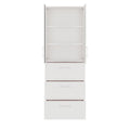 PRO Armoire de registre de garniture | 6 oh, 800 x 2250 mm, corpus collé, avec porte, blanc - 4 Thumbnail Image
