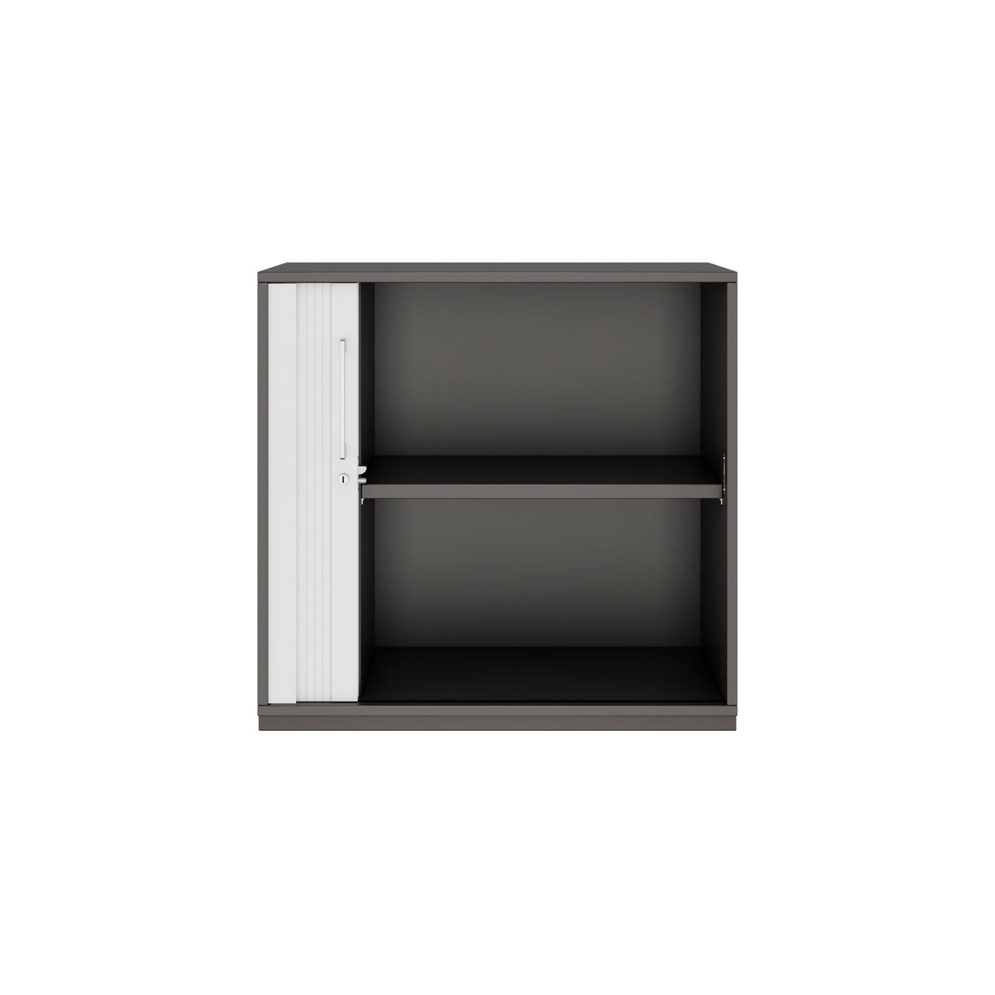 PRO Cabinetto del negozio querroll | 2 OH, 800 - 1600 x 770 mm, corpus incollato, grafite