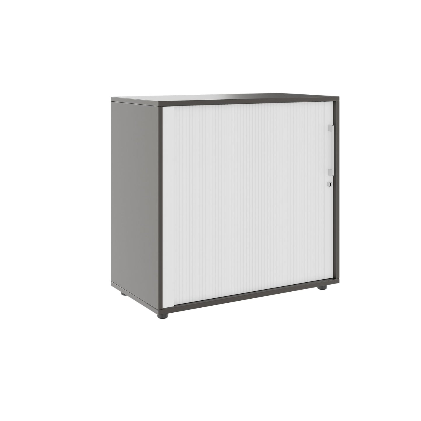 PRO Cabinetto del negozio querroll | 2 OH, 800 - 1600 x 770 mm, corpus incollato, grafite