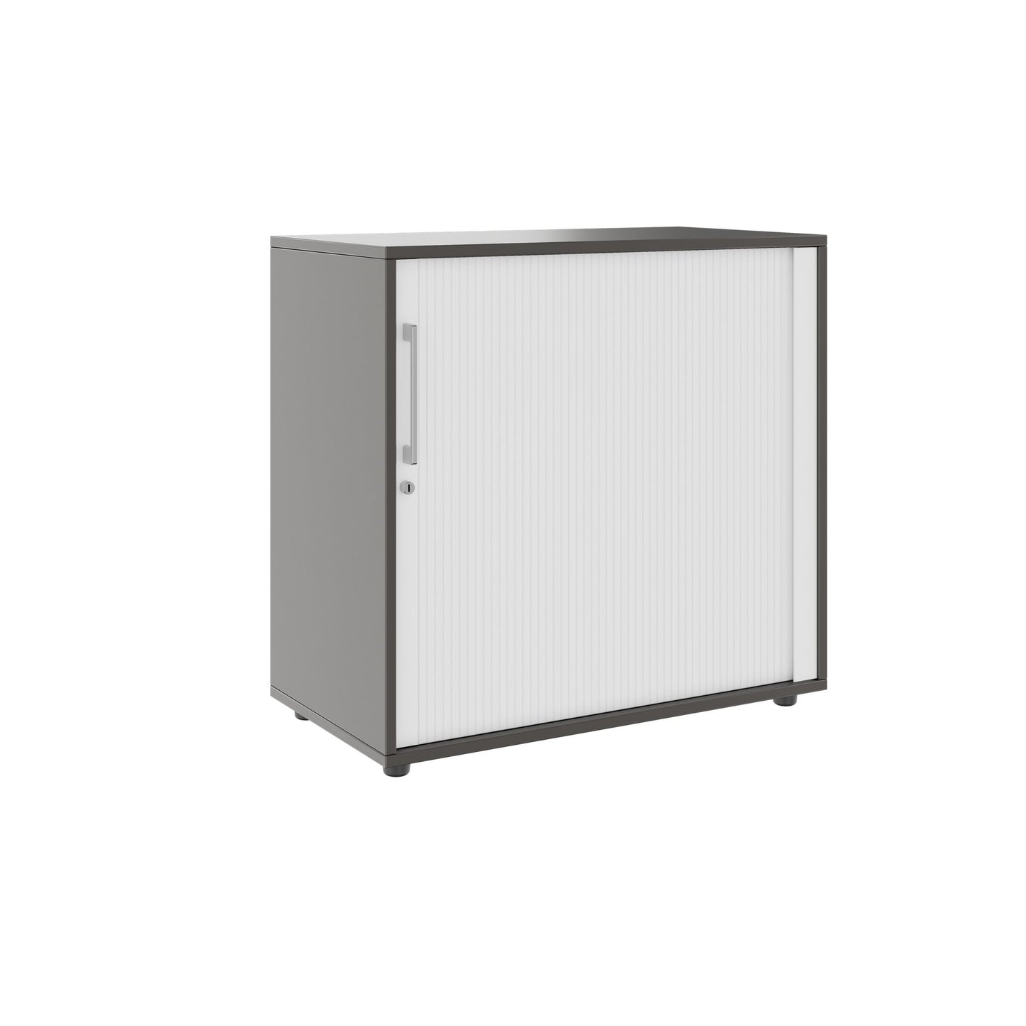 PRO Cabinetto del negozio querroll | 2 OH, 800 - 1600 x 770 mm, corpus incollato, grafite