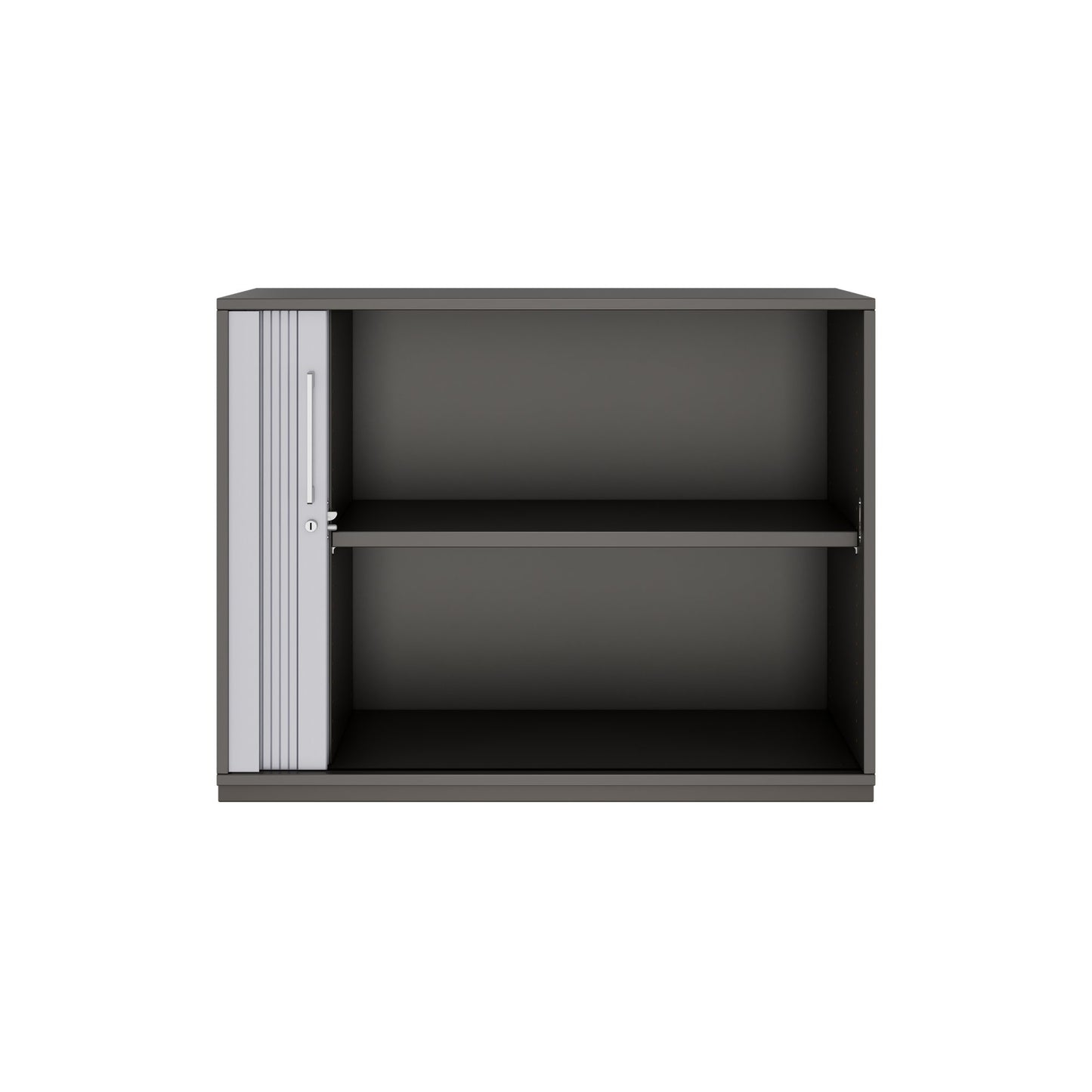 PRO Cabinetto del negozio querroll | 2 OH, 800 - 1600 x 770 mm, corpus incollato, grafite