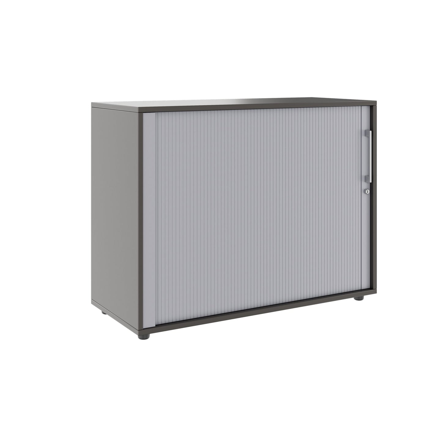 PRO Cabinetto del negozio querroll | 2 OH, 800 - 1600 x 770 mm, corpus incollato, grafite