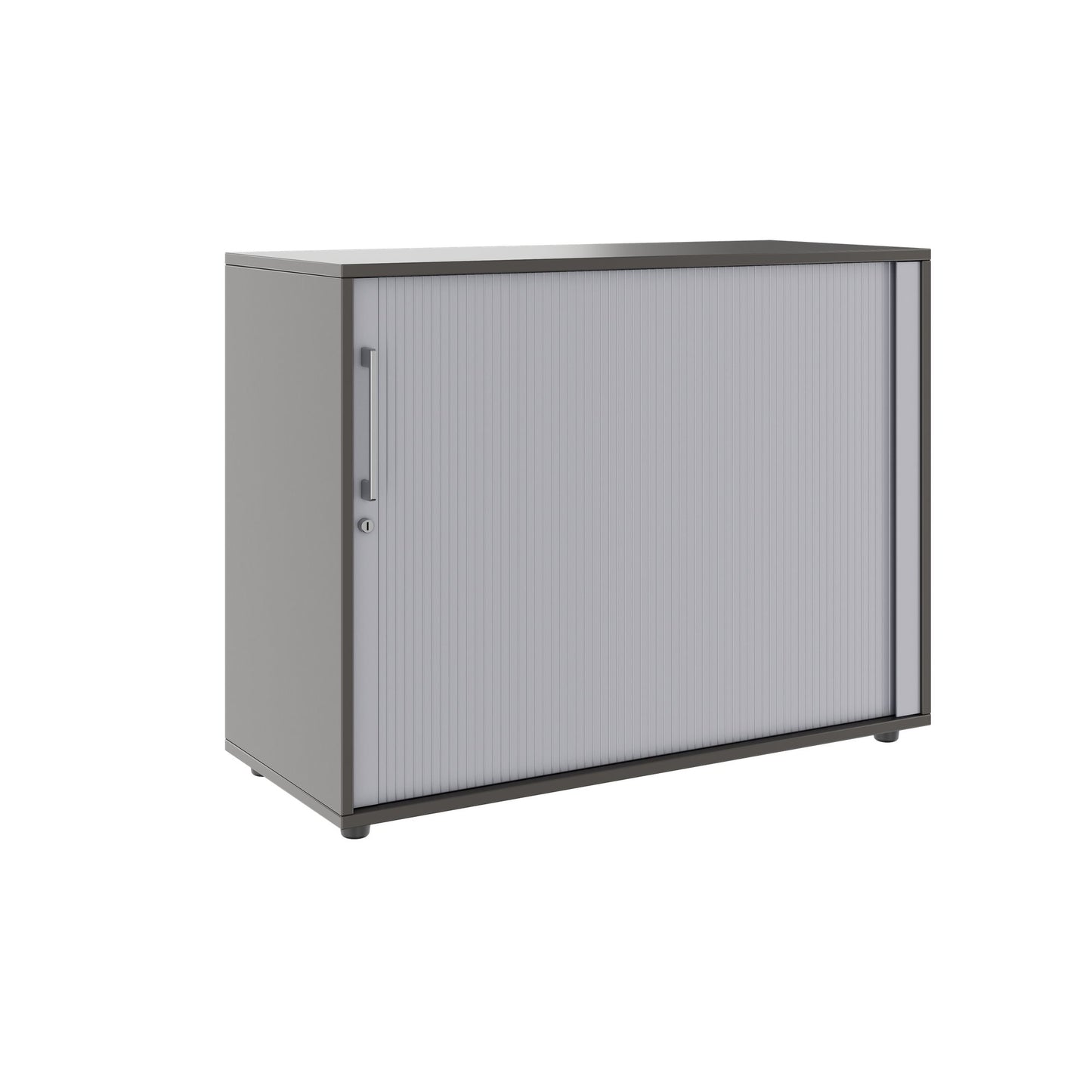 PRO Cabinetto del negozio querroll | 2 OH, 800 - 1600 x 770 mm, corpus incollato, grafite
