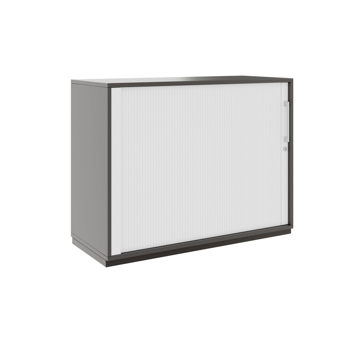 PRO Cabinetto del negozio querroll | 2 OH, 800 - 1600 x 770 mm, corpus incollato, grafite