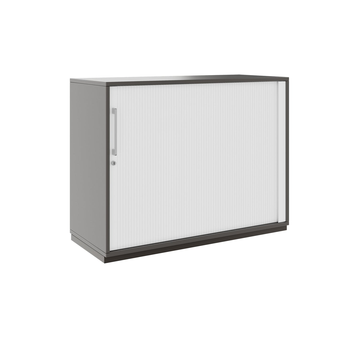 PRO Cabinetto del negozio querroll | 2 OH, 800 - 1600 x 770 mm, corpus incollato, grafite