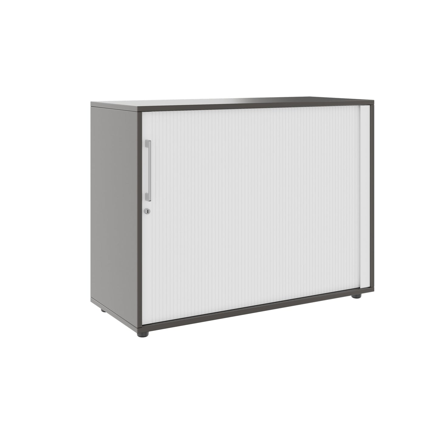 PRO Cabinetto del negozio querroll | 2 OH, 800 - 1600 x 770 mm, corpus incollato, grafite