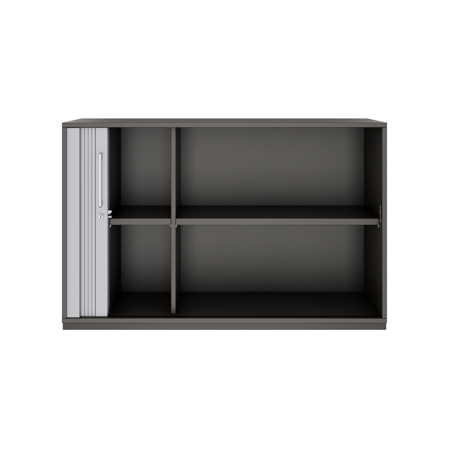PRO Cabinetto del negozio querroll | 2 OH, 800 - 1600 x 770 mm, corpus incollato, grafite