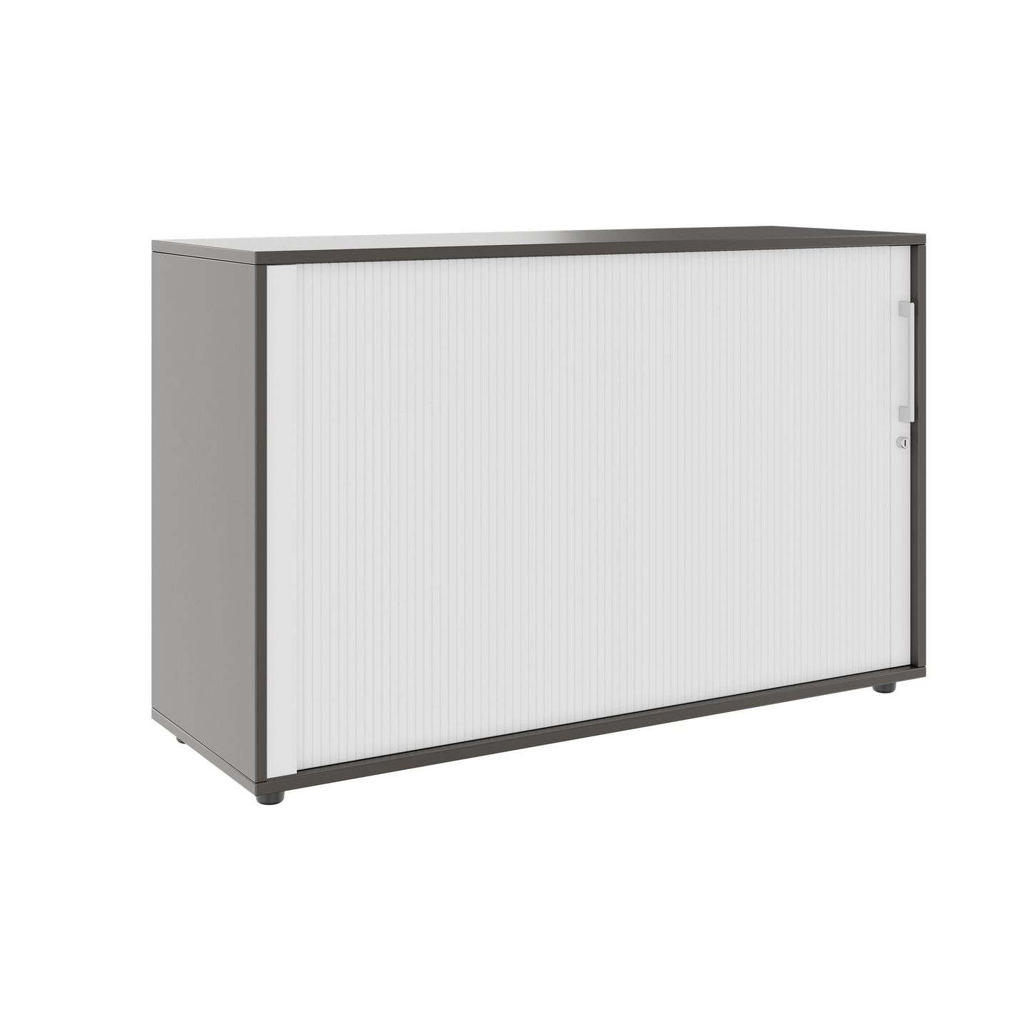 PRO Cabinetto del negozio querroll | 2 OH, 800 - 1600 x 770 mm, corpus incollato, grafite