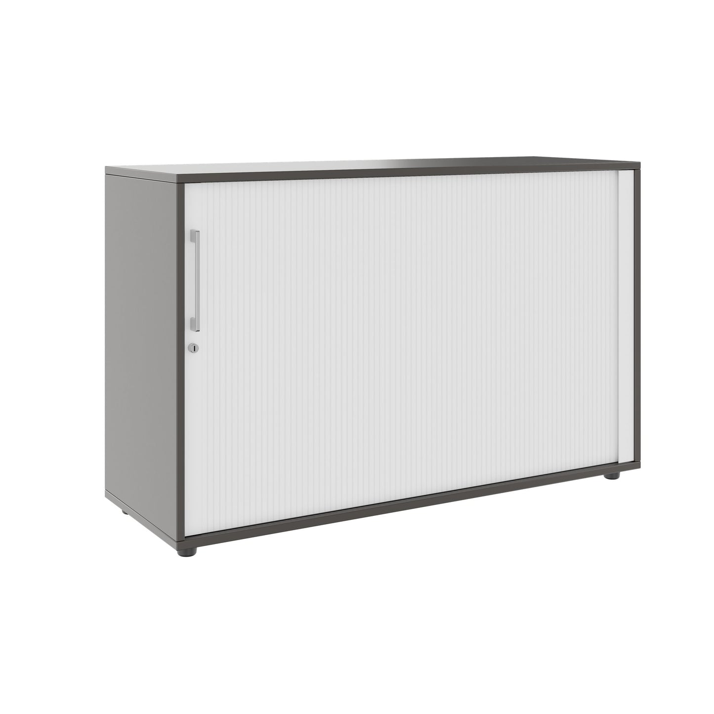 PRO Cabinetto del negozio querroll | 2 OH, 800 - 1600 x 770 mm, corpus incollato, grafite