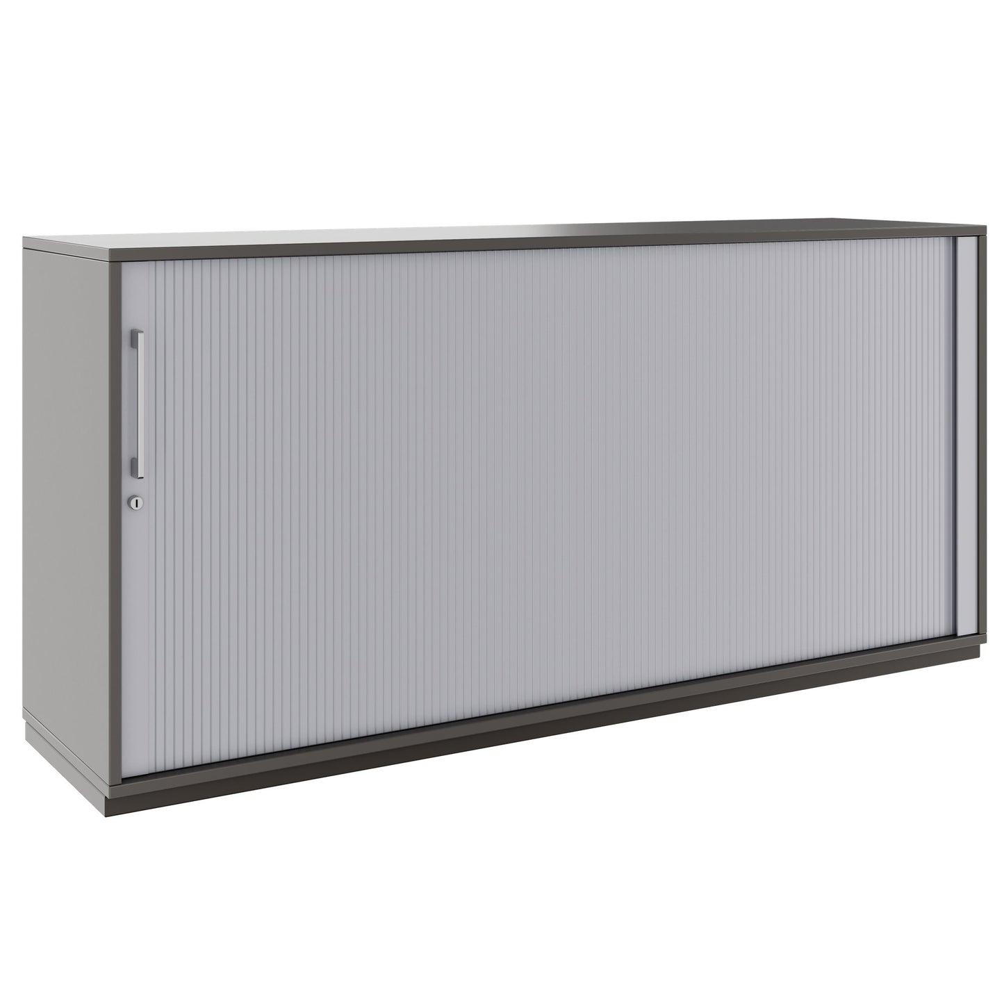 PRO Cabinetto del negozio querroll | 2 OH, 800 - 1600 x 770 mm, corpus incollato, grafite