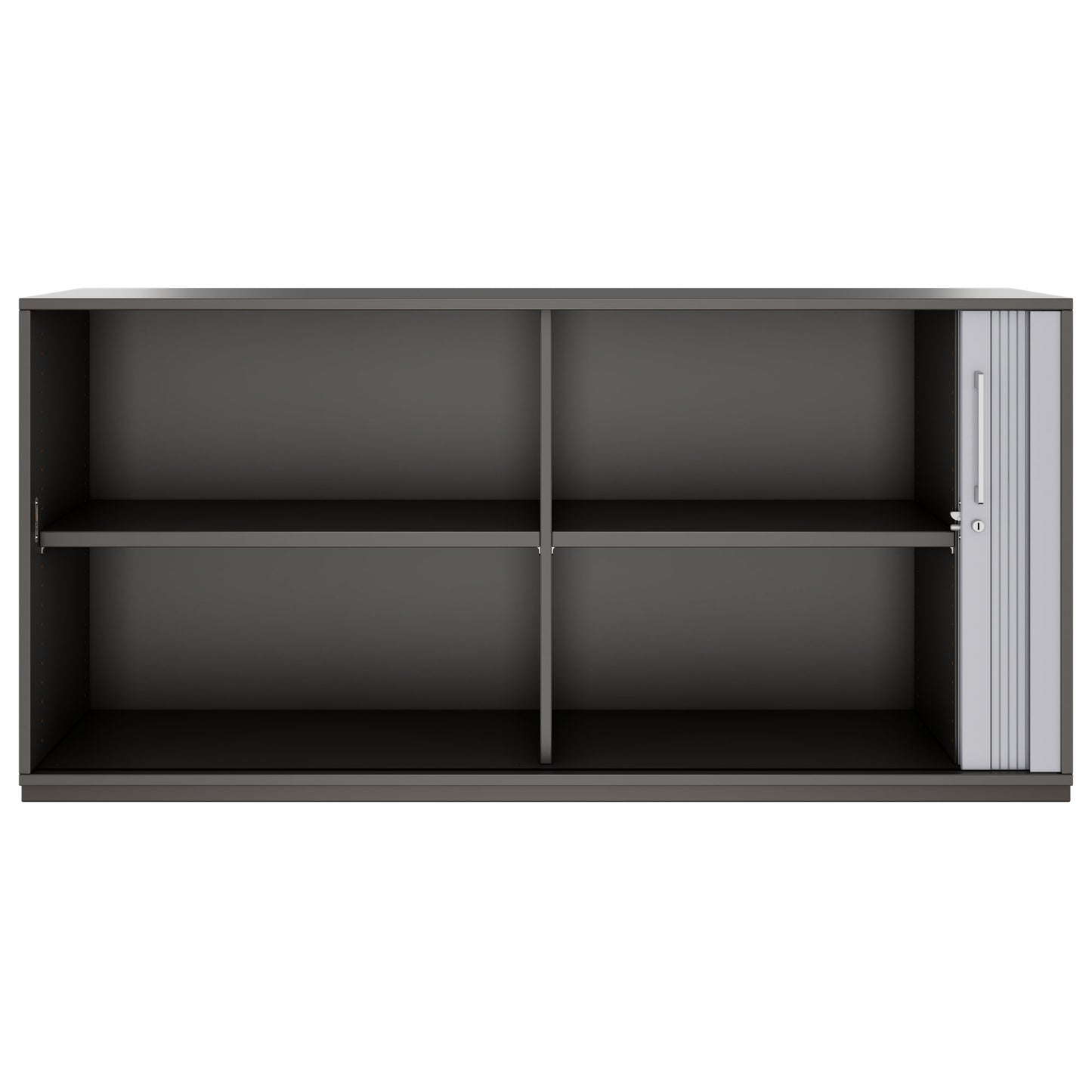 PRO Cabinetto del negozio querroll | 2 OH, 800 - 1600 x 770 mm, corpus incollato, grafite