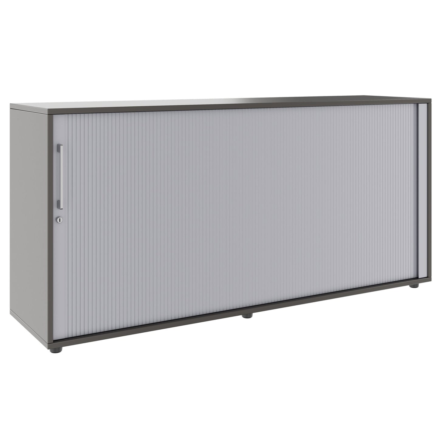 PRO Cabinetto del negozio querroll | 2 OH, 800 - 1600 x 770 mm, corpus incollato, grafite