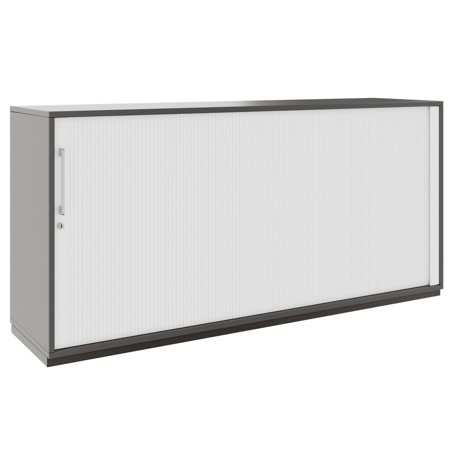 PRO Cabinetto del negozio querroll | 2 OH, 800 - 1600 x 770 mm, corpus incollato, grafite