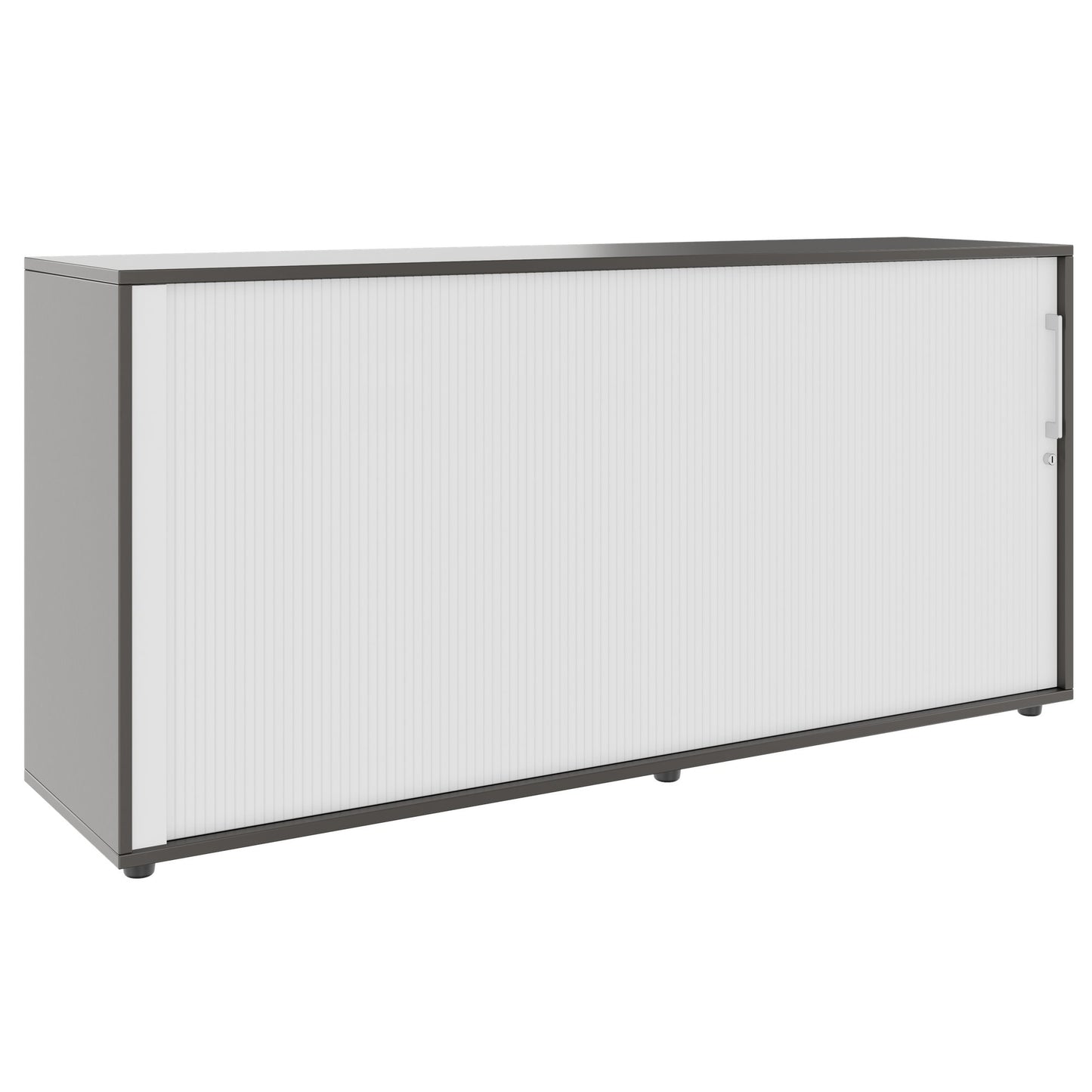 PRO Cabinetto del negozio querroll | 2 OH, 800 - 1600 x 770 mm, corpus incollato, grafite