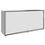 PRO Cabinetto del negozio querroll | 2 OH, 800 - 1600 x 770 mm, corpus incollato, grafite