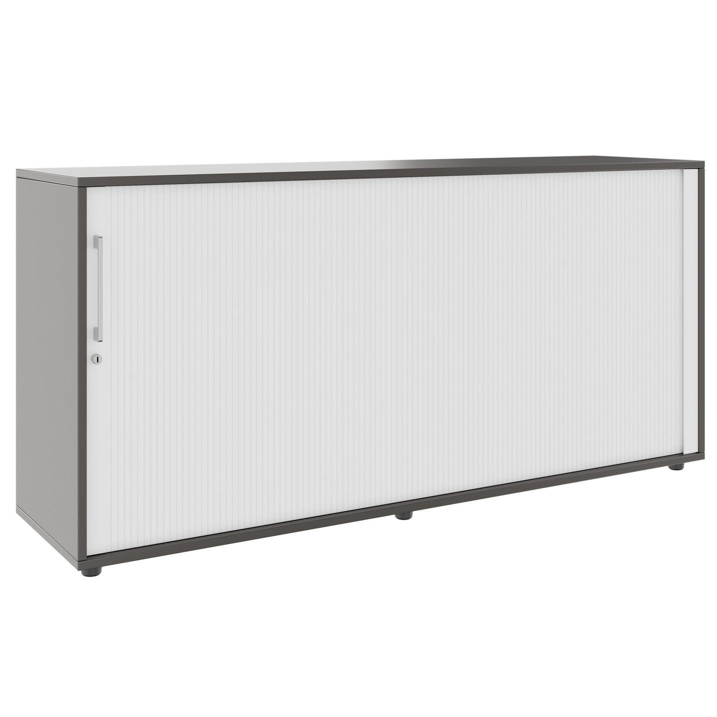 PRO Cabinetto del negozio querroll | 2 OH, 800 - 1600 x 770 mm, corpus incollato, grafite