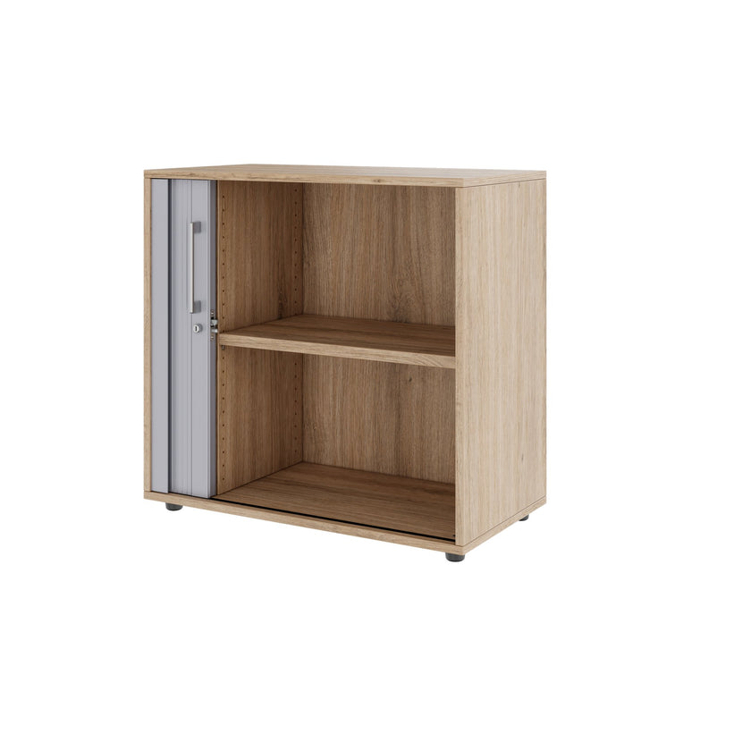 PRO Cabinetto del negozio querroll | 2 OH, 800 - 1600 x 770 mm, corpus incollato, area naturale