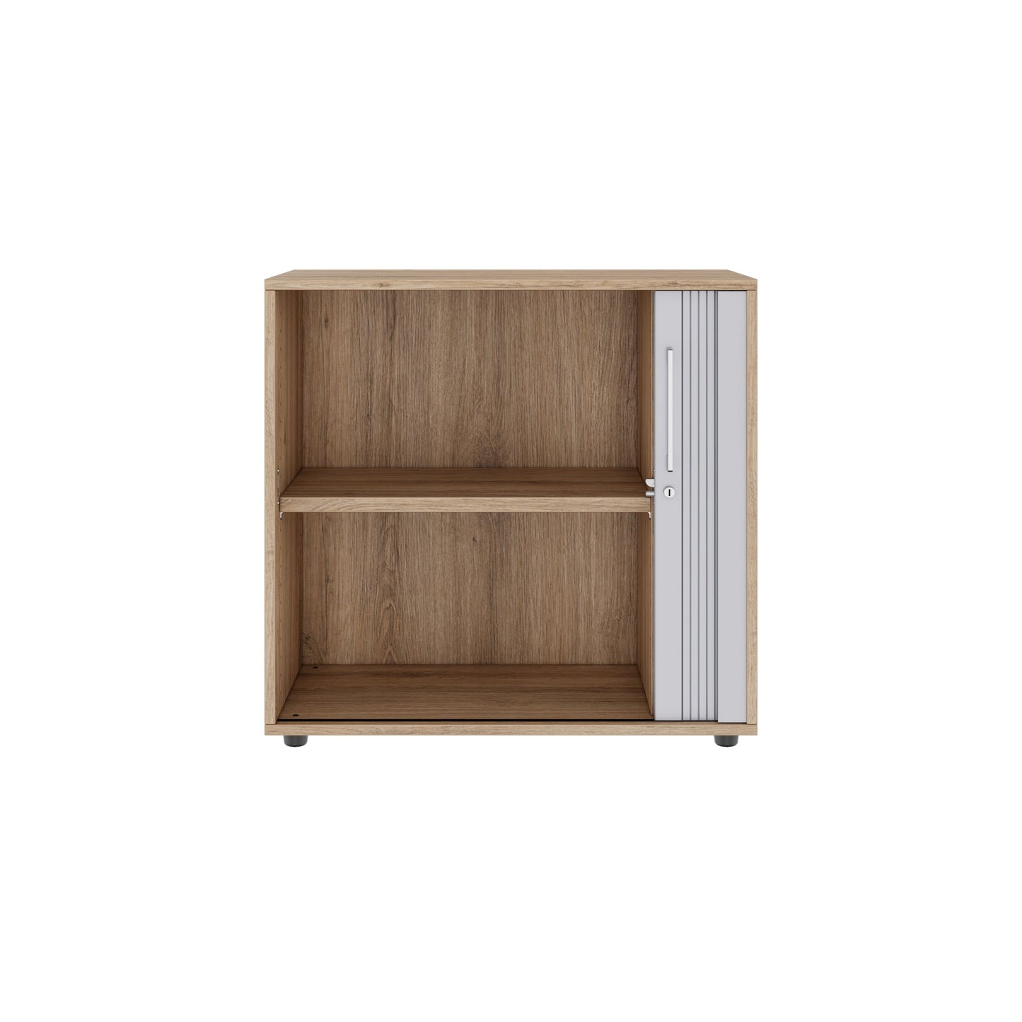PRO Cabinetto del negozio querroll | 2 OH, 800 - 1600 x 770 mm, corpus incollato, area naturale