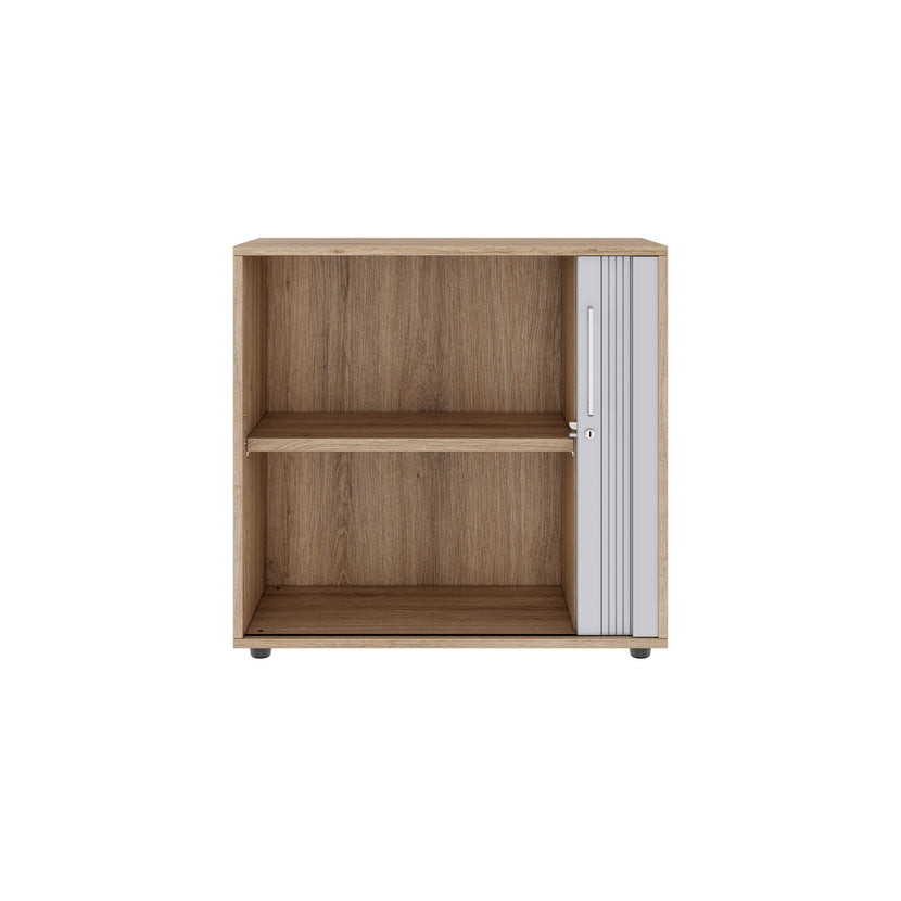 PRO Cabinetto del negozio querroll | 2 OH, 800 - 1600 x 770 mm, corpus incollato, area naturale