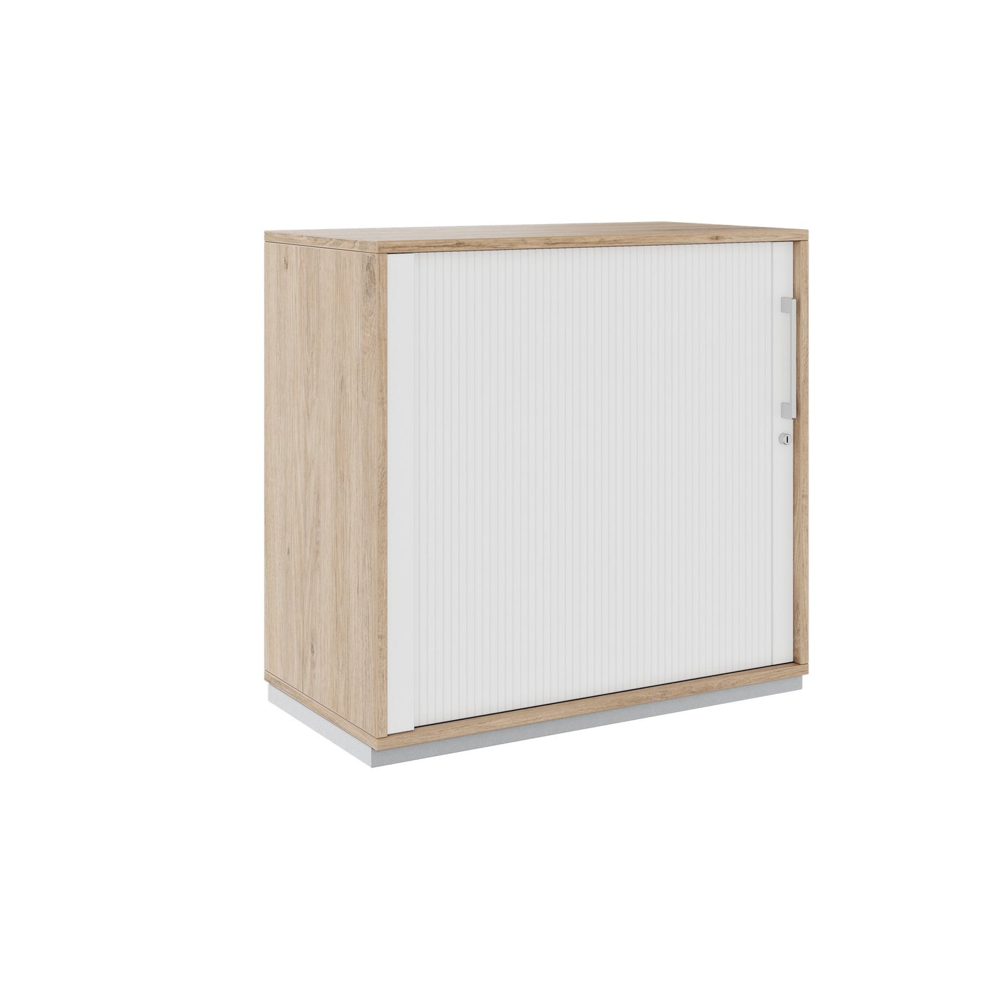 PRO Cabinetto del negozio querroll | 2 OH, 800 - 1600 x 770 mm, corpus incollato, area naturale