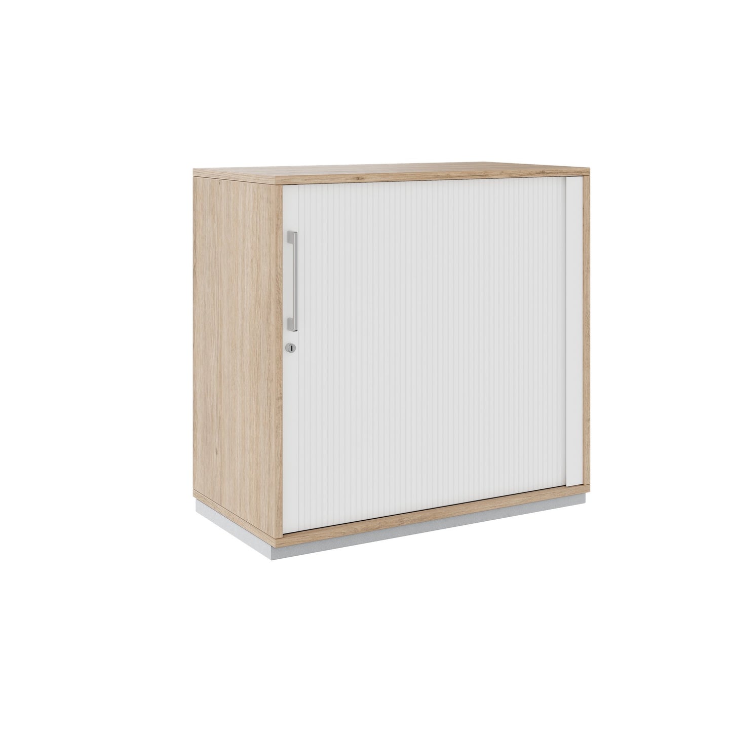 PRO Cabinetto del negozio querroll | 2 OH, 800 - 1600 x 770 mm, corpus incollato, area naturale
