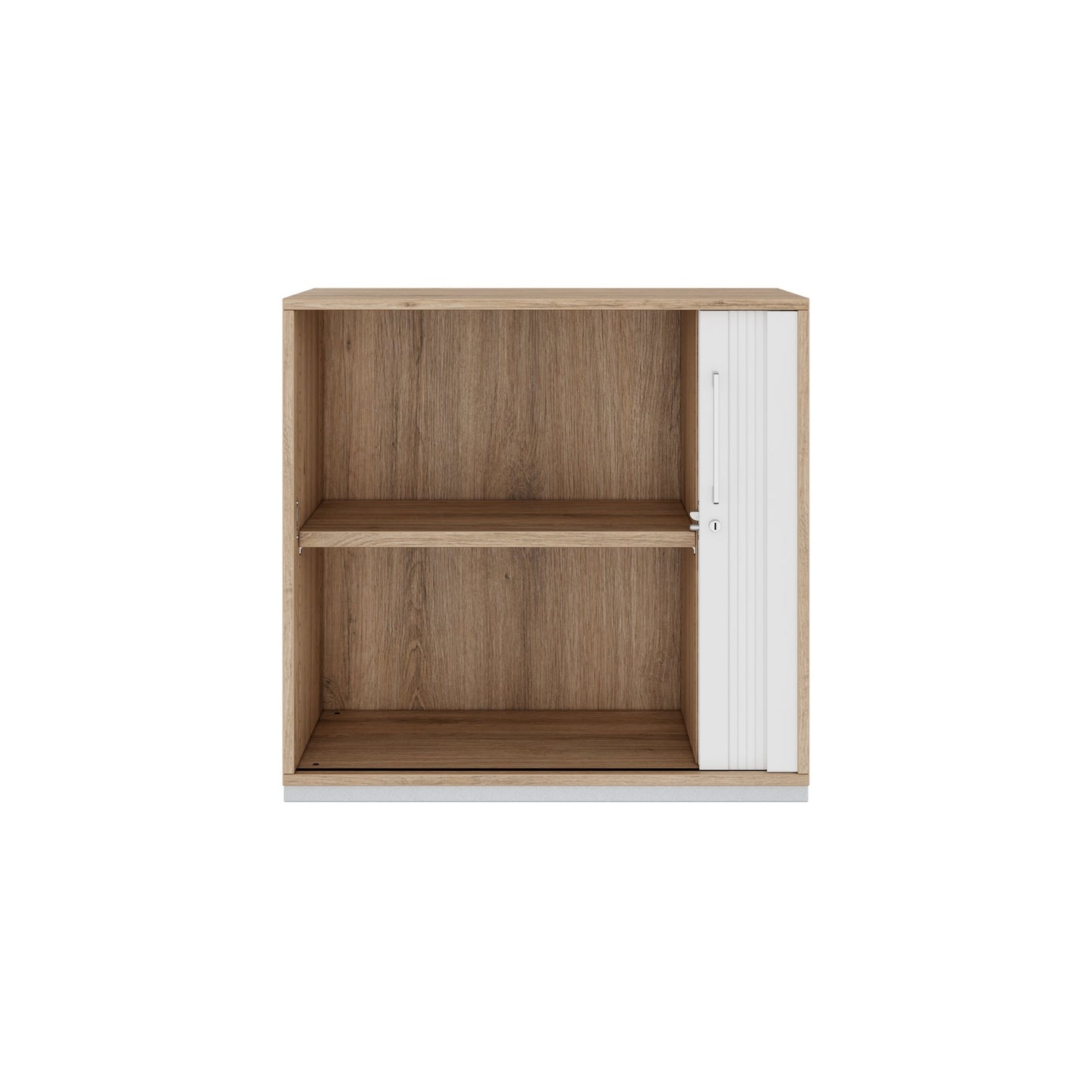 PRO Cabinetto del negozio querroll | 2 OH, 800 - 1600 x 770 mm, corpus incollato, area naturale