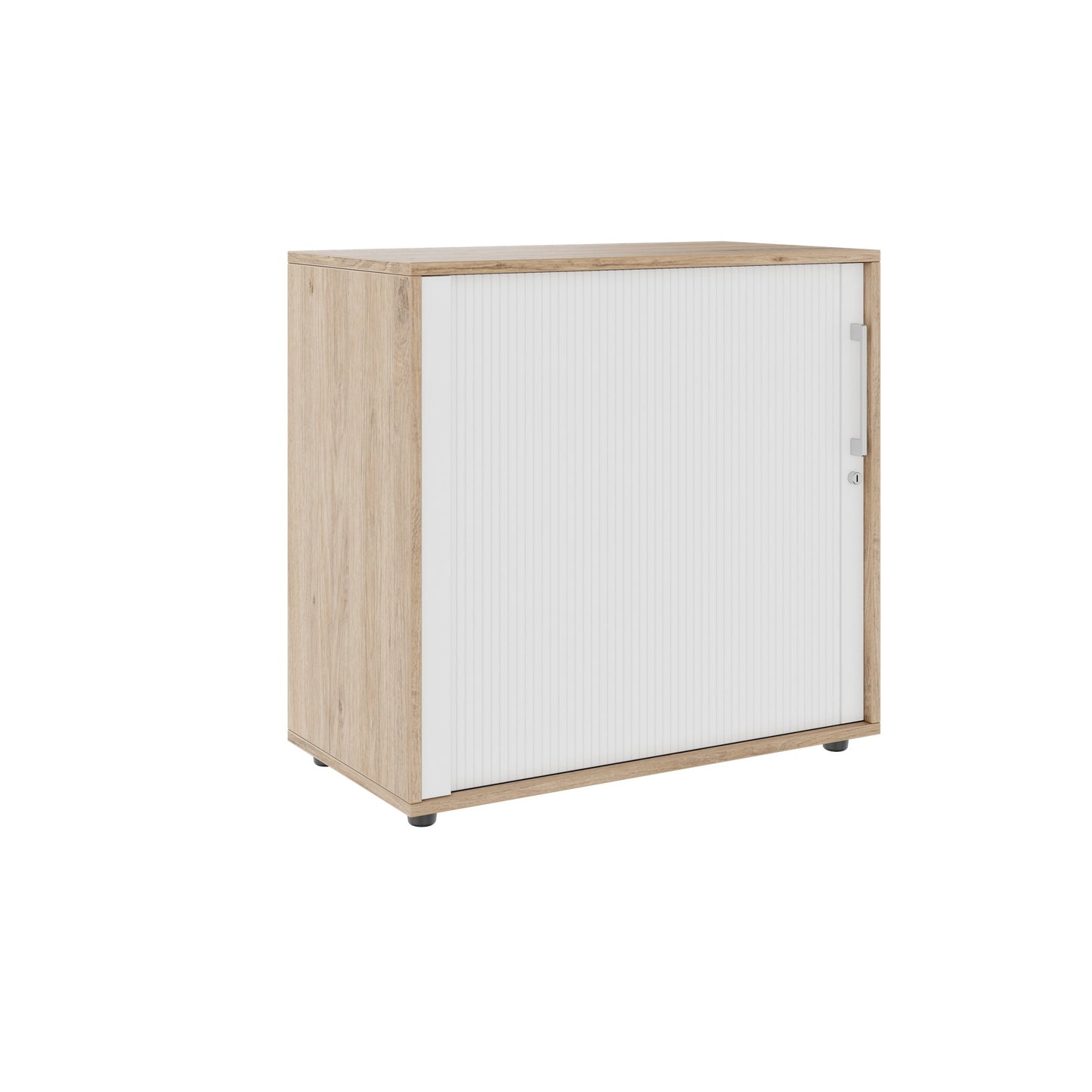 PRO Cabinetto del negozio querroll | 2 OH, 800 - 1600 x 770 mm, corpus incollato, area naturale