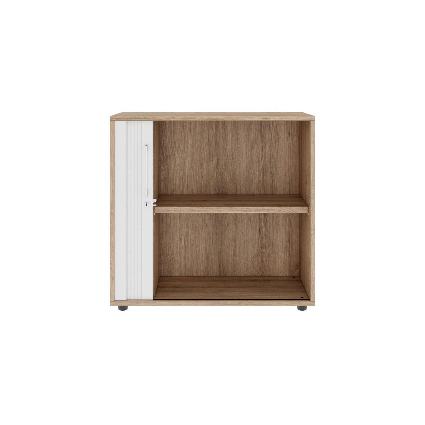 PRO Cabinetto del negozio querroll | 2 OH, 800 - 1600 x 770 mm, corpus incollato, area naturale