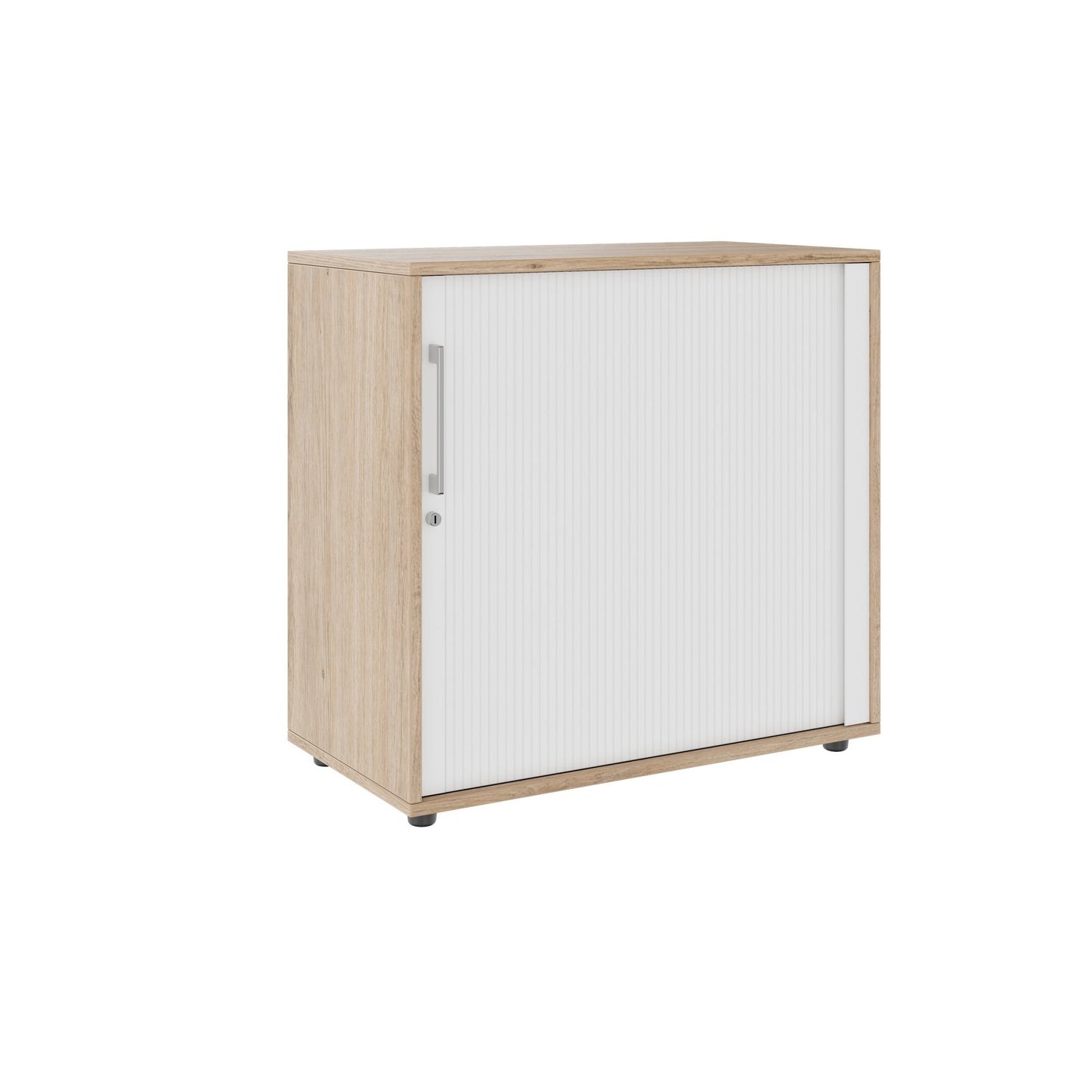 PRO Cabinetto del negozio querroll | 2 OH, 800 - 1600 x 770 mm, corpus incollato, area naturale