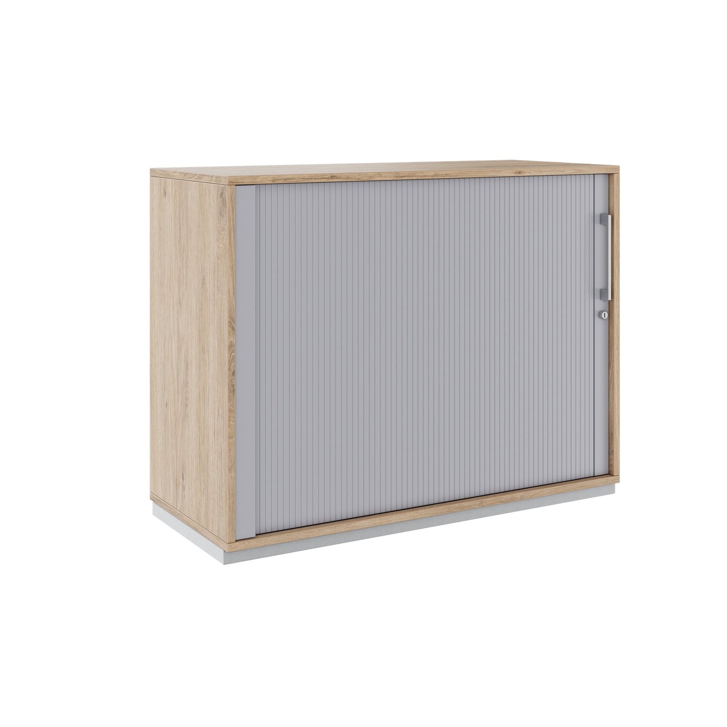 PRO Cabinetto del negozio querroll | 2 OH, 800 - 1600 x 770 mm, corpus incollato, area naturale