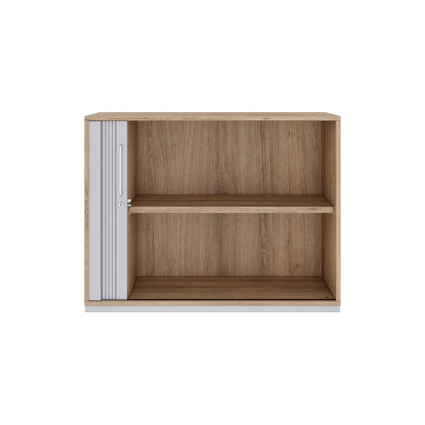 PRO Cabinetto del negozio querroll | 2 OH, 800 - 1600 x 770 mm, corpus incollato, area naturale