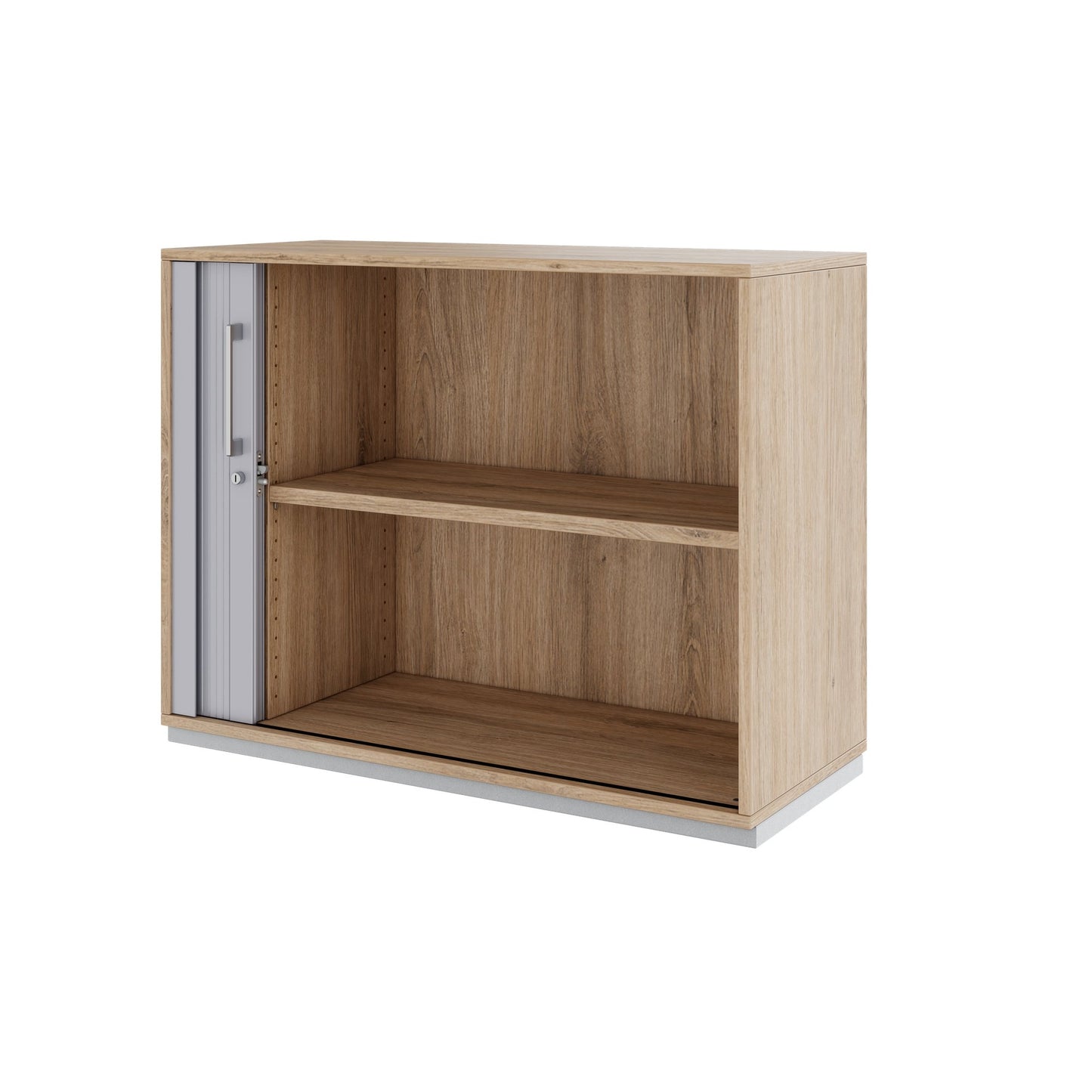 PRO Cabinetto del negozio querroll | 2 OH, 800 - 1600 x 770 mm, corpus incollato, area naturale